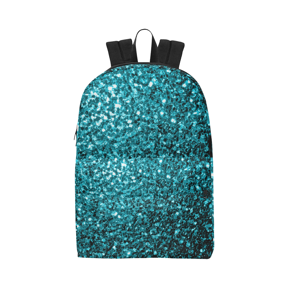 Beautiful Aqua blue glitter sparkles Unisex Classic Backpack (Model 1673)