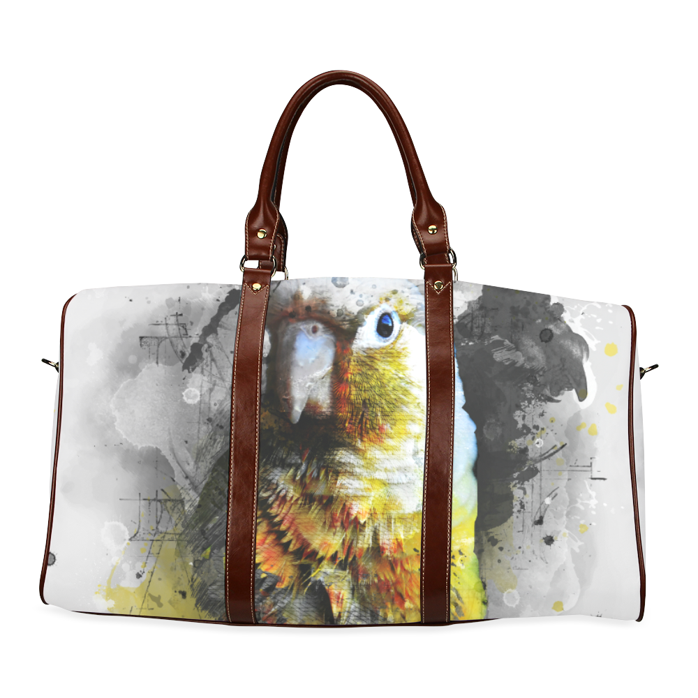 bird parrot art #parrot #bird Waterproof Travel Bag/Small (Model 1639)