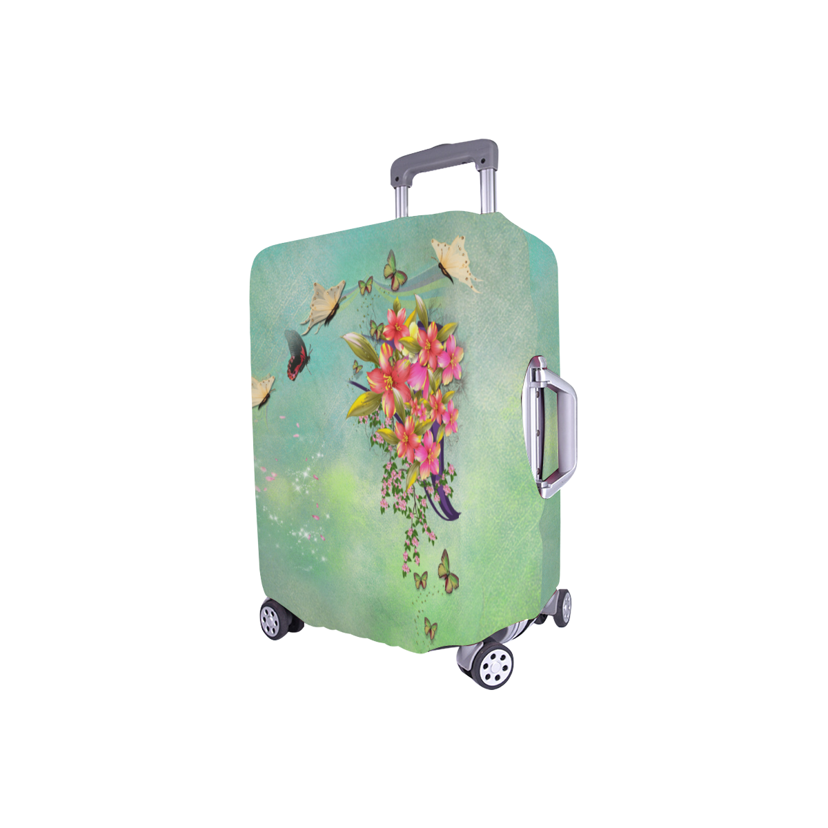Flower Bouquet Luggage Cover/Small 18"-21"