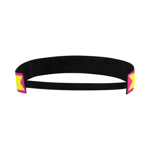 Distorted colorful shapes and stripes Sports Headband