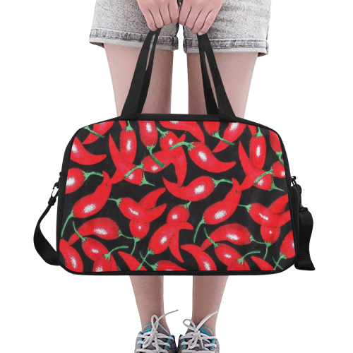 red hottt pepper Fitness Handbag (Model 1671)