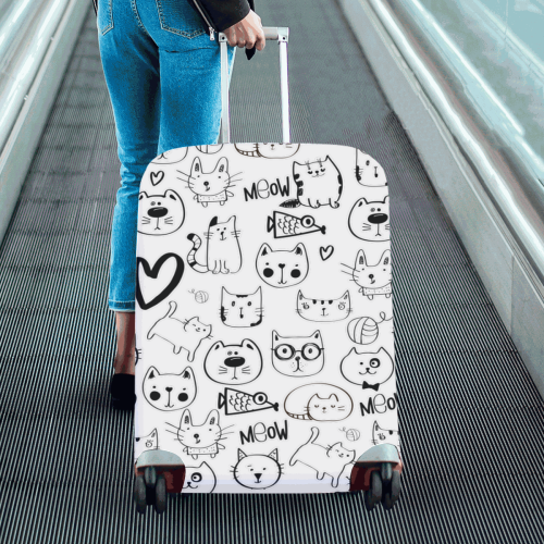 Meow Cats Luggage Cover/Large 26"-28"