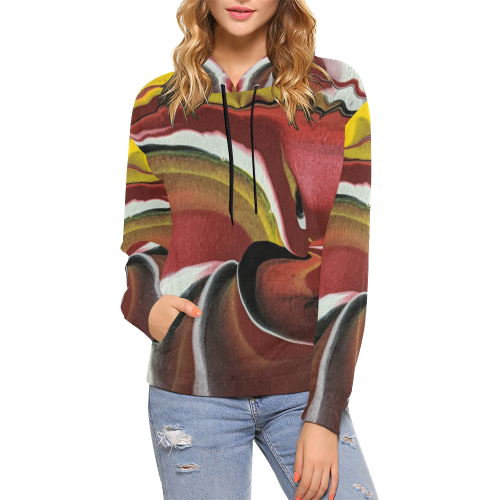The 80's Called They Want Their ShoulderPads1 All Over Print Hoodie for Women (USA Size) (Model H13)