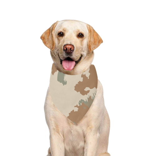 Gulf War desert camouflage style Pet Dog Bandana/Large Size