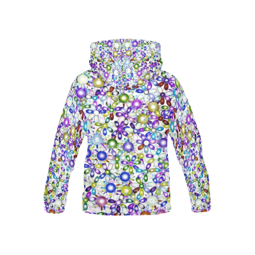 Vivid floral pattern 4181B by FeelGood All Over Print Hoodie for Kid (USA Size) (Model H13)