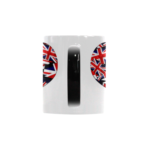 Union Jack British UK Flag Heart Custom Morphing Mug