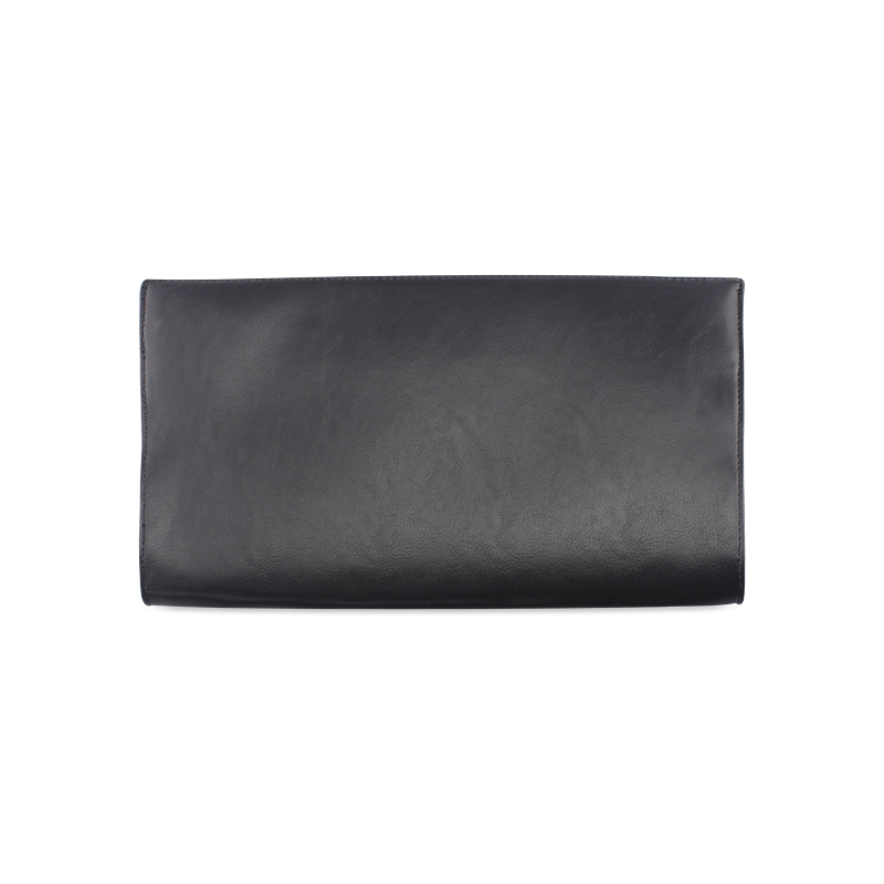 Colorful paint stokes on a black background Clutch Bag (Model 1630)