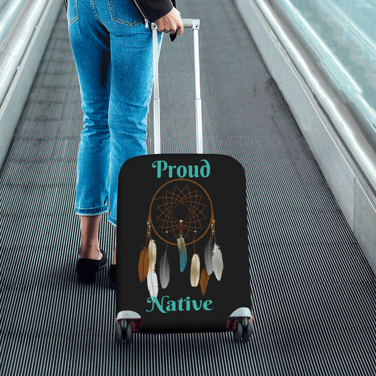 Proud Native Luggage Cover Luggage Cover/Small 18"-21"