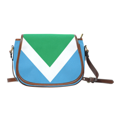 Vegan Flag Saddle Bag/Small (Model 1649) Full Customization