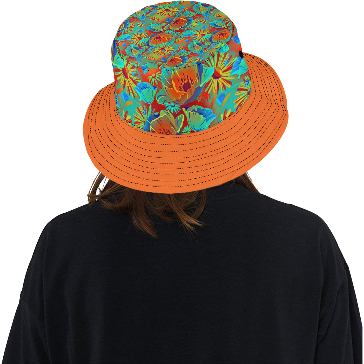 bright tropical floral All Over Print Bucket Hat
