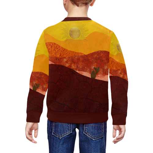 In The Desert All Over Print Crewneck Sweatshirt for Kids (Model H29)