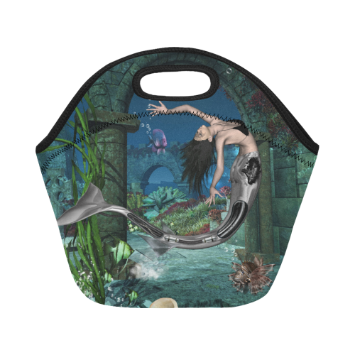 Wonderful mermaid Neoprene Lunch Bag/Small (Model 1669)