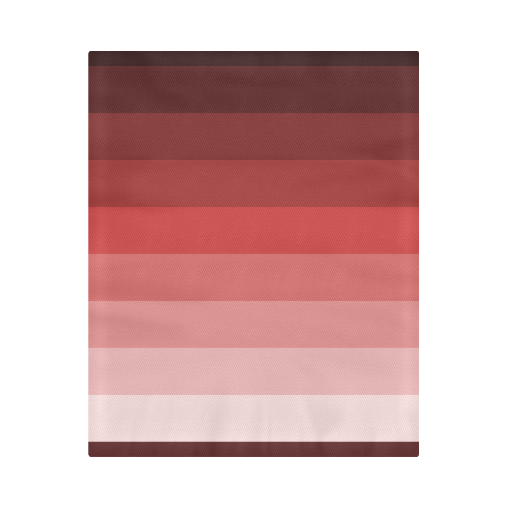 Copper multicolored stripes Duvet Cover 86"x70" ( All-over-print)