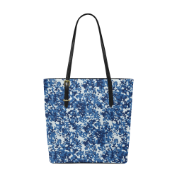 Digital Blue Camouflage Euramerican Tote Bag/Small (Model 1655)