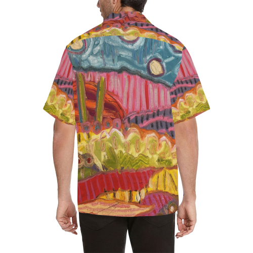 5 saguaros Hawaiian Shirt (Model T58)