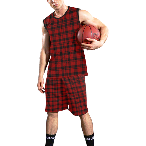 MacLeod Tartan All Over Print Basketball Uniform