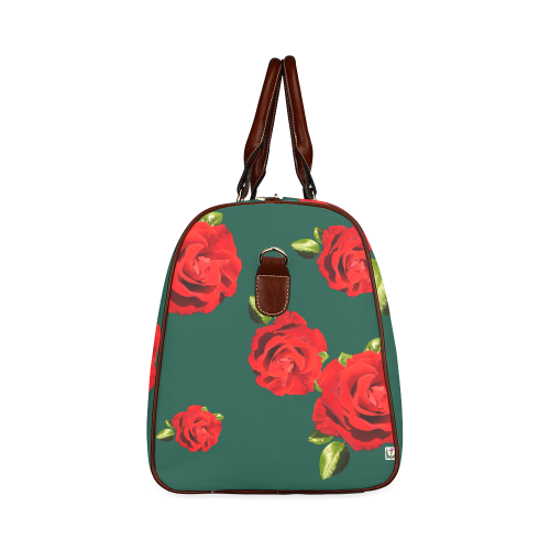 Fairlings Delight's Floral Luxury Collection- Red Rose Waterproof Travel Bag/Large 53086g16 Waterproof Travel Bag/Large (Model 1639)
