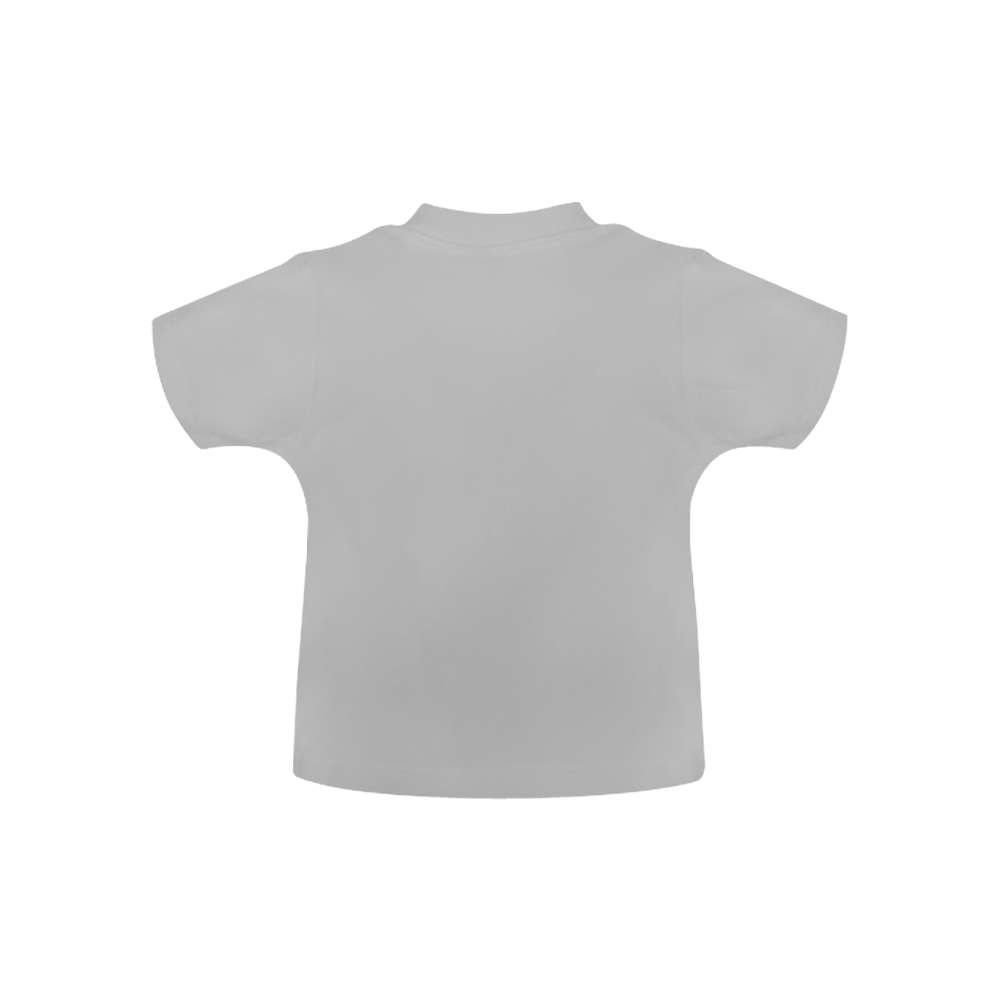 Baby Red Dragon Grey Baby Classic T-Shirt (Model T30)