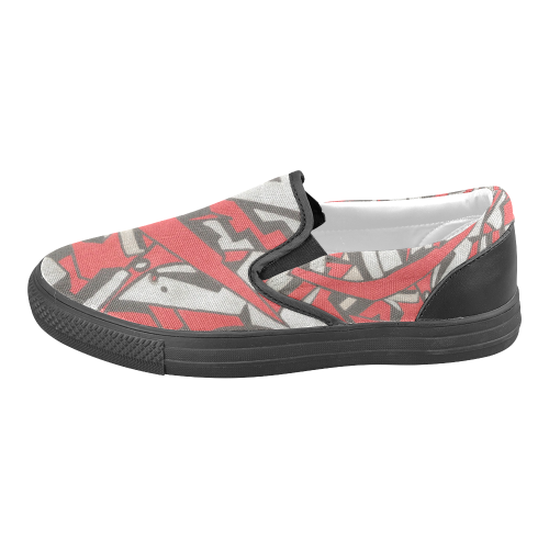 Ruby Men's Slip-on Canvas Shoes (Model 019)