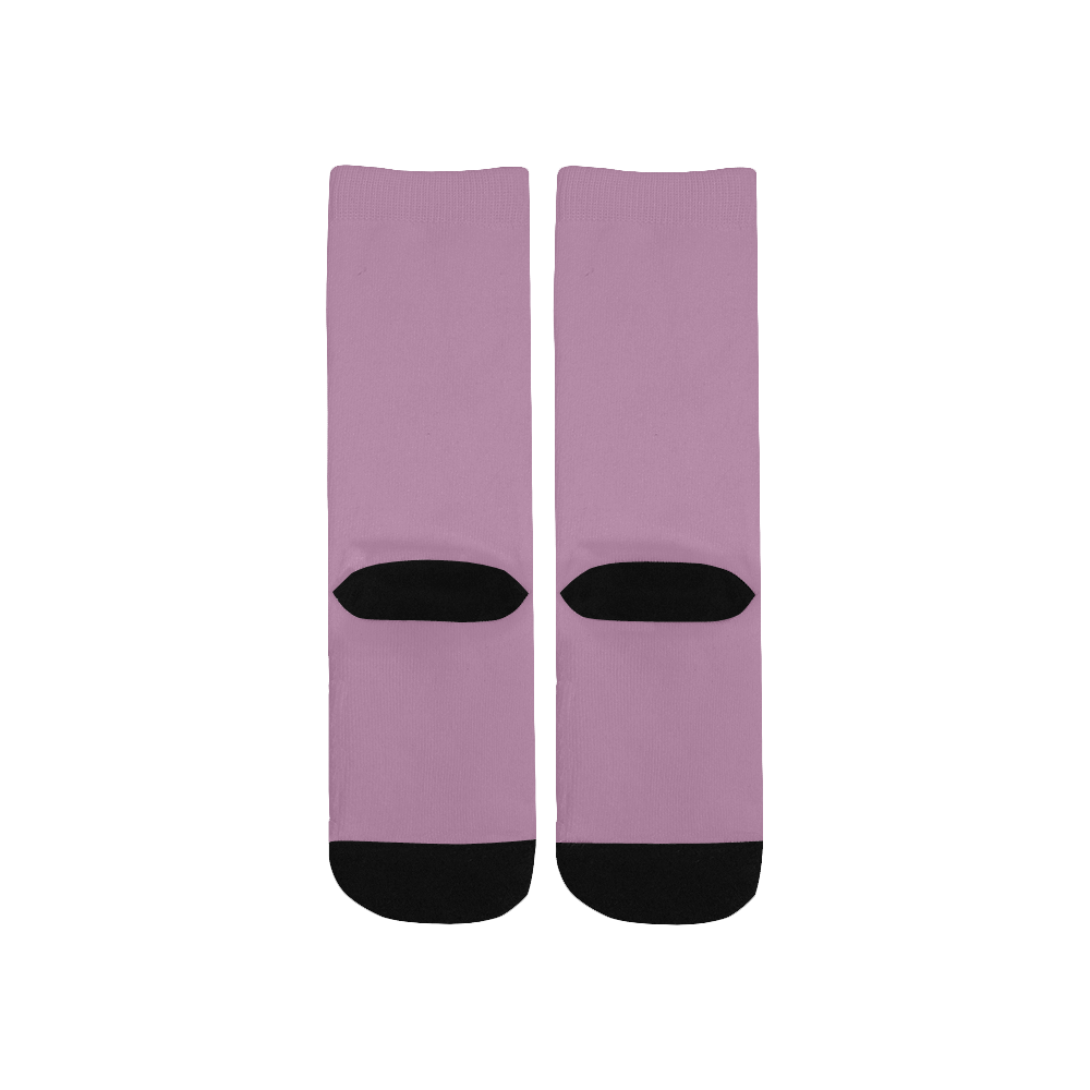 color mauve Kids' Custom Socks