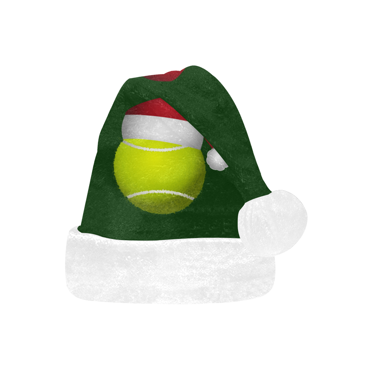 Christmas Santa Hat Tennis Ball Santa Hat