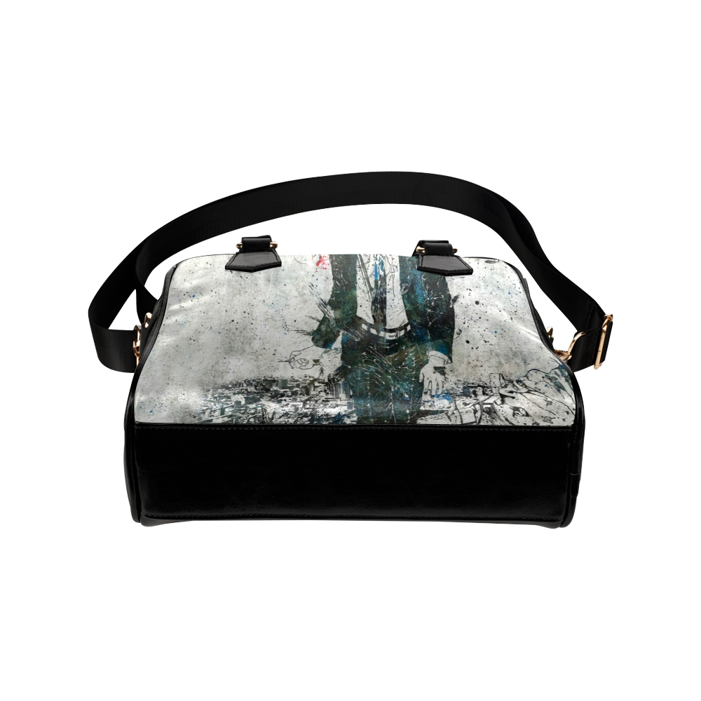 Awesome Skull Zombie Killer Design Darkstar Shoulder Handbag (Model 1634)