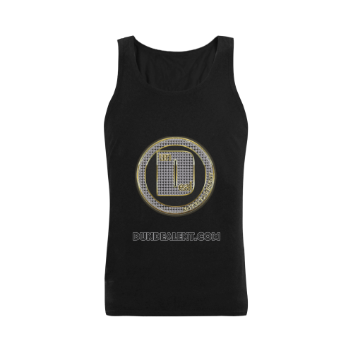 Dundealent Black Men's Shoulder-Free Tank Top (Model T33)