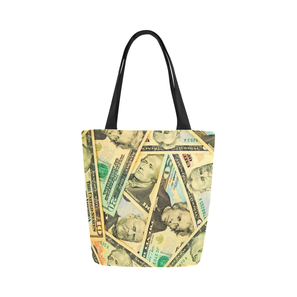 US DOLLARS Canvas Tote Bag (Model 1657)