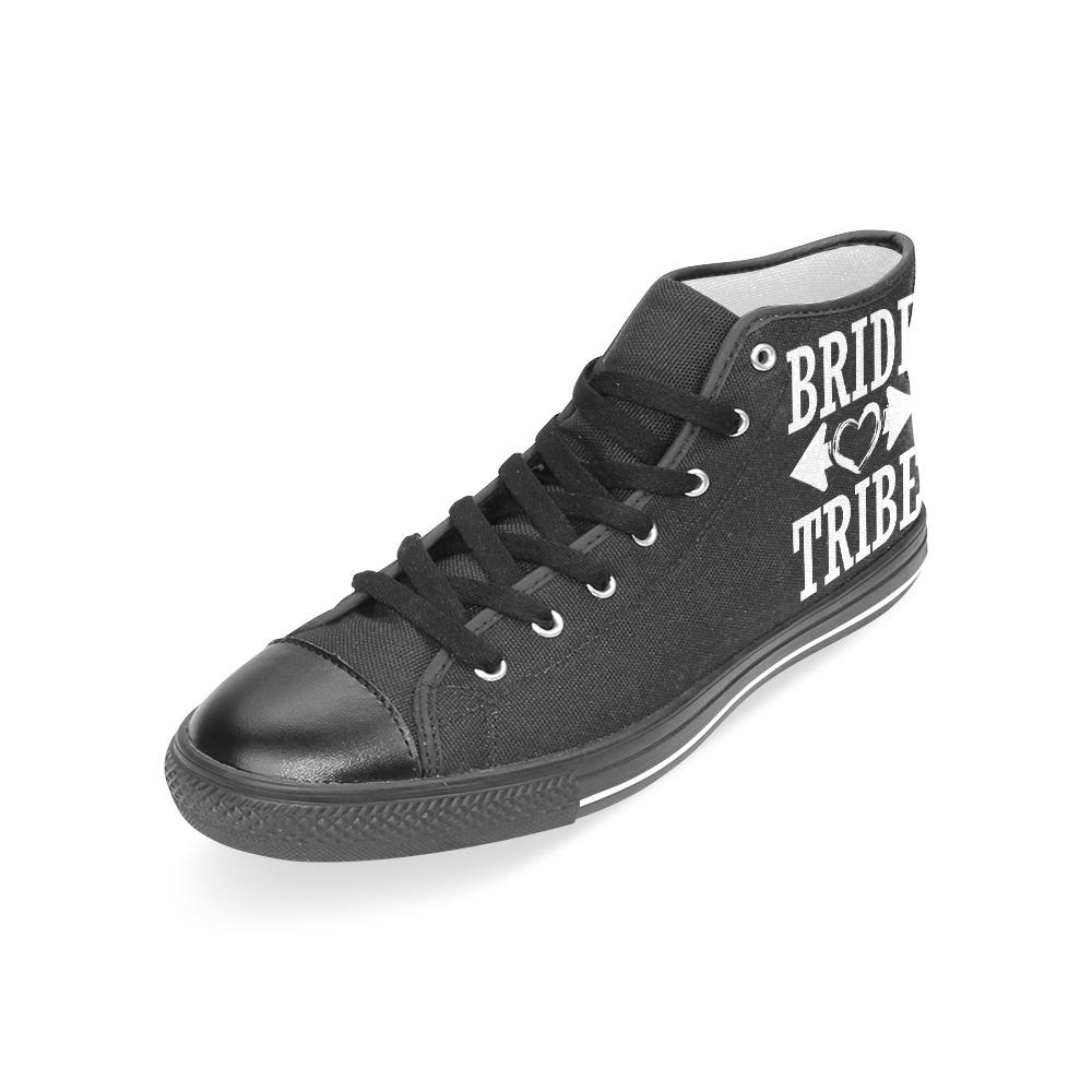 Bride Tribe Women's Classic High Top Canvas Shoes (Model 017)