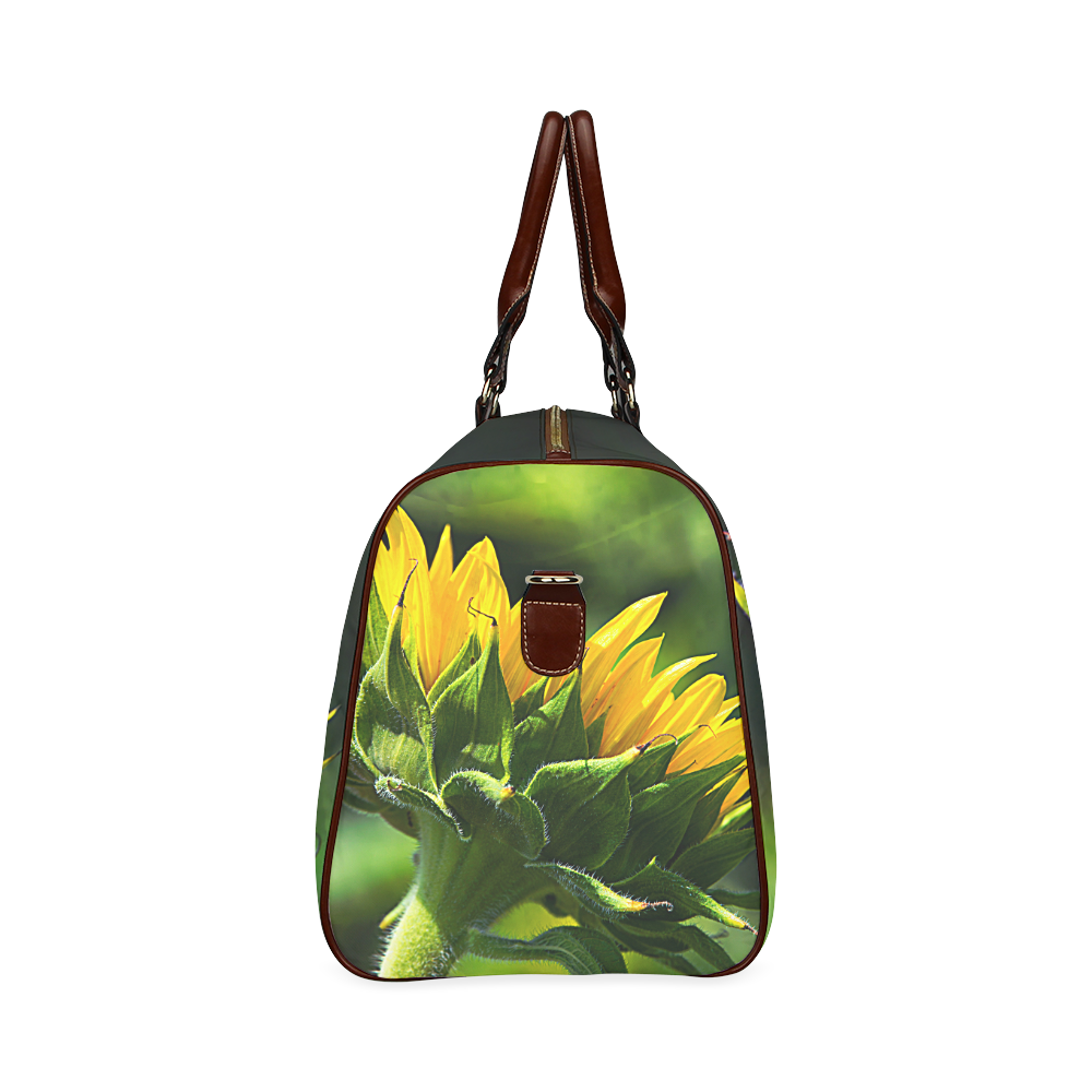 Sunflower New Beginnings Waterproof Travel Bag/Large (Model 1639)