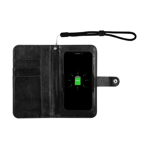 MANDALA PURPLE POWER Flip Leather Purse for Mobile Phone/Small (Model 1704)