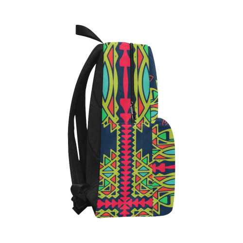 Distorted shapes on a blue background Unisex Classic Backpack (Model 1673)