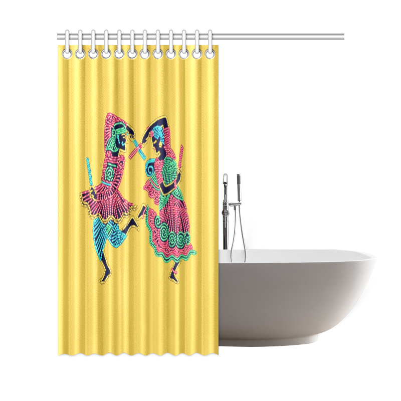Indian Dancers Shower Curtain 69"x72"