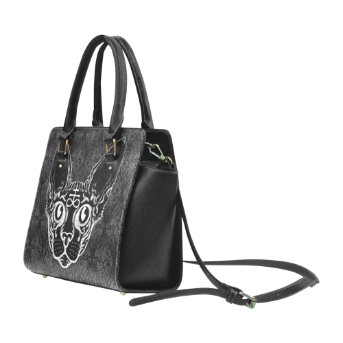 Egyptcatsmallblack Classic Shoulder Handbag (Model 1653)