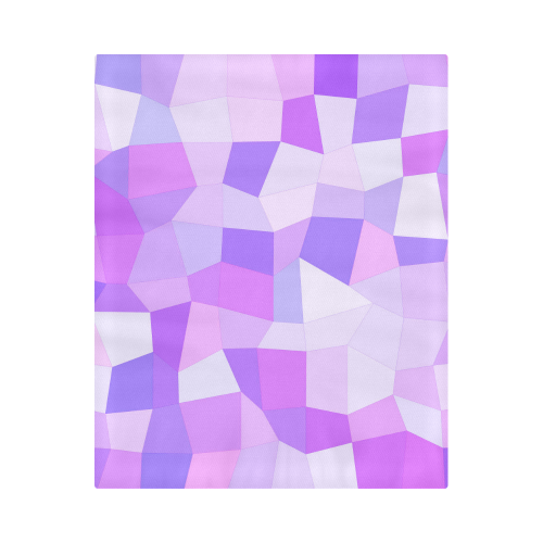 Bright Purple Mosaic Duvet Cover 86"x70" ( All-over-print)