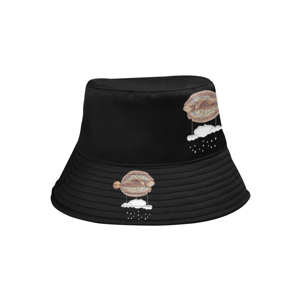 The Cloud Fish Surreal All Over Print Bucket Hat