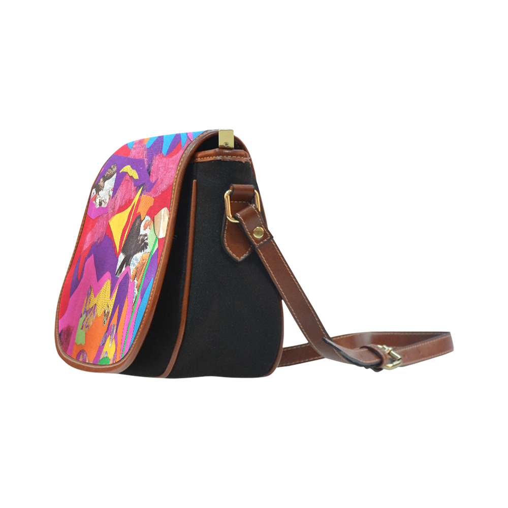 handbag Saddle Bag/Small (Model 1649)(Flap Customization)