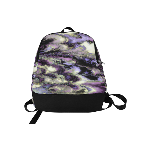 Purple marble Fabric Backpack for Adult (Model 1659)