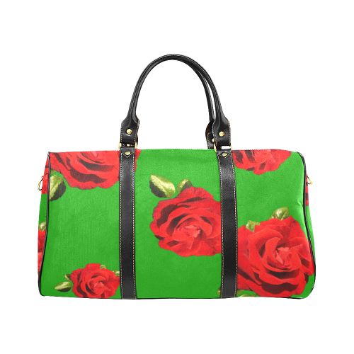 Fairlings Delight's Floral Luxury Collection- Red Rose Waterproof Travel Bag/Large 53086d5 New Waterproof Travel Bag/Large (Model 1639)
