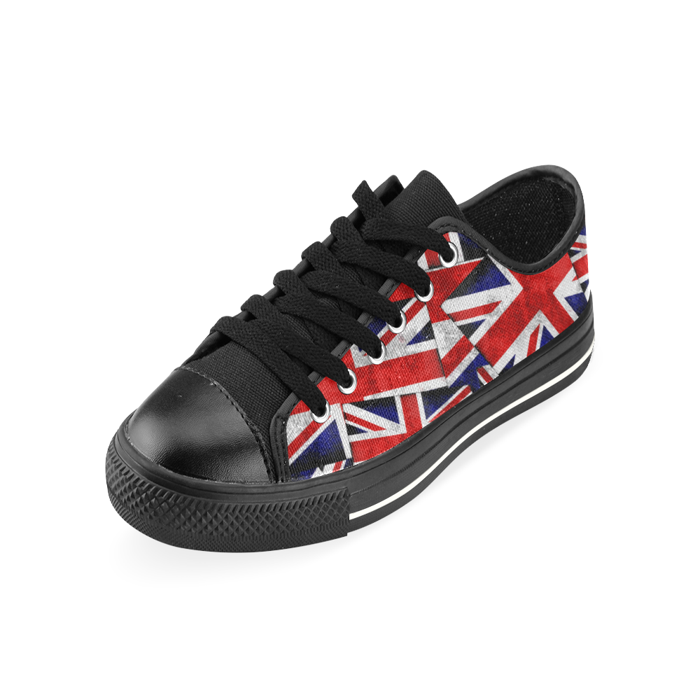 Union Jack British UK Flag Men's Classic Canvas Shoes (Model 018)