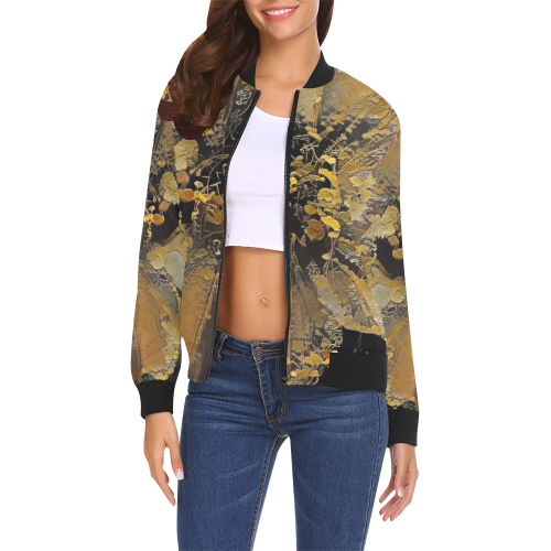 a single beauty 112b2 All Over Print Bomber Jacket for Women (Model H19)