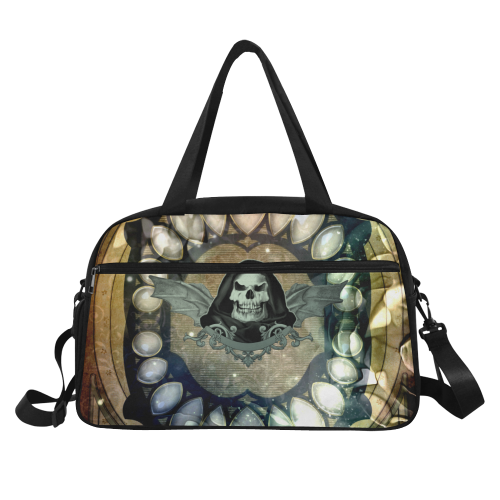 Awesome scary skull Fitness Handbag (Model 1671)