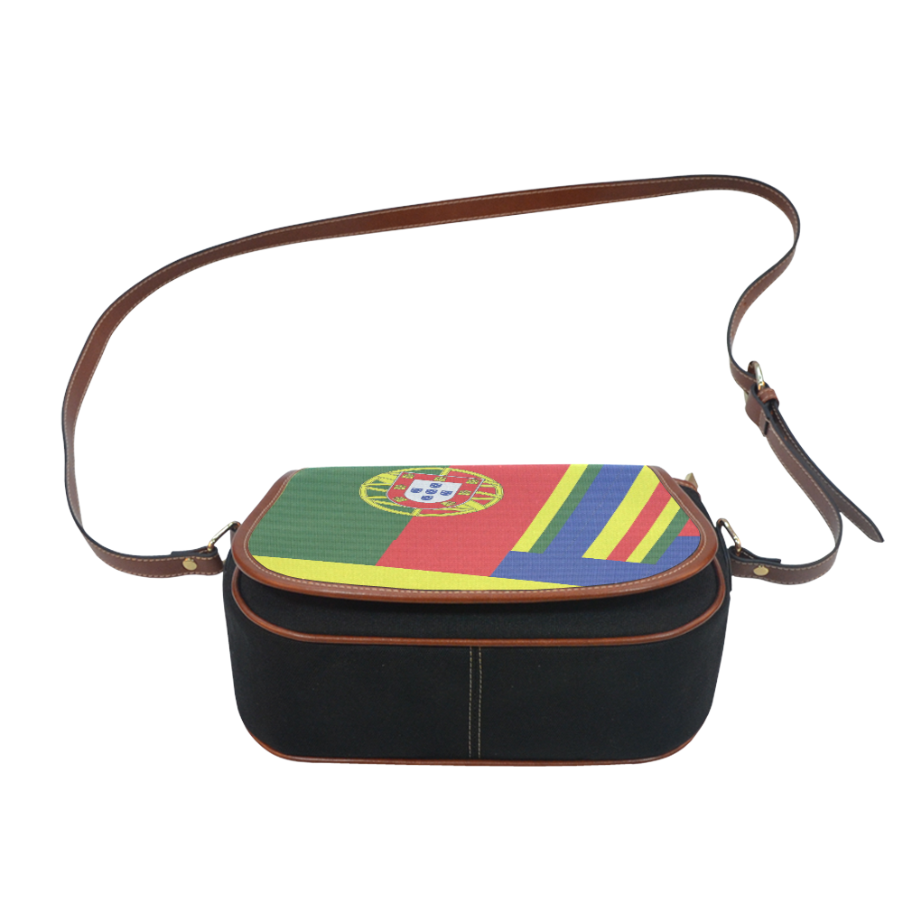 PORTUGAL  ABSTRACT Saddle Bag/Small (Model 1649)(Flap Customization)