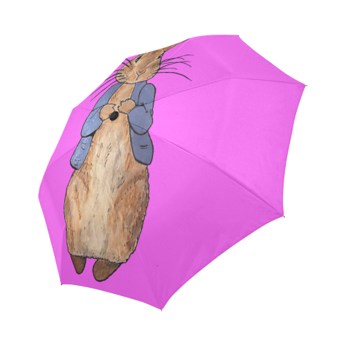 Peter Rabbit Pink Auto Umbrella Auto-Foldable Umbrella (Model U04)