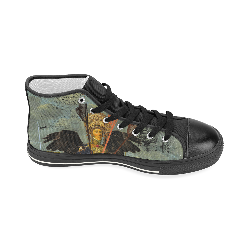 THE YOUNG KING ALT. 2 II Women's Classic High Top Canvas Shoes (Model 017)