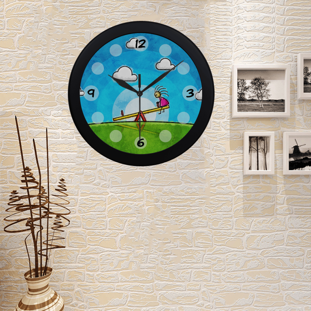 Imaginary Friend Circular Plastic Wall clock