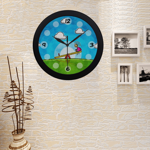 Imaginary Friend Circular Plastic Wall clock