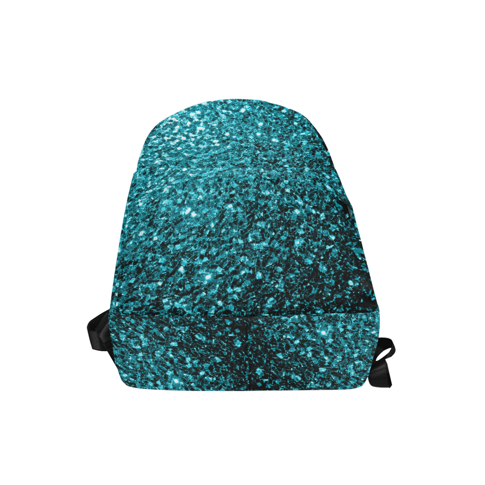 Beautiful Aqua blue glitter sparkles Unisex Classic Backpack (Model 1673)