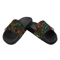 Funny Nature Of Life Sketchnotes Pattern 1 Women's Slide Sandals (Model 057)