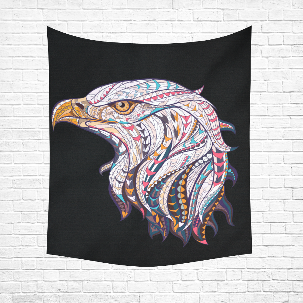 Colorful-Eagle-Design-2 Cotton Linen Wall Tapestry 51"x 60"